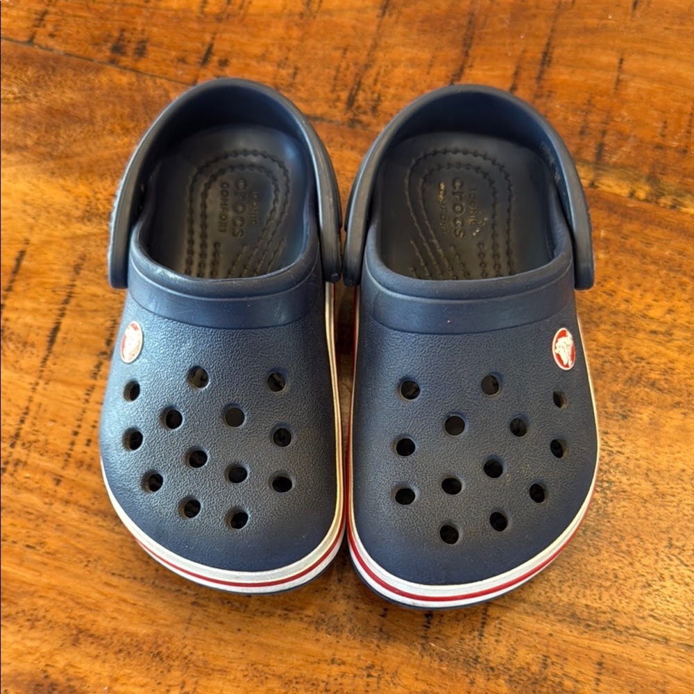 CROCS Blue Water Shoes with Perforated Design